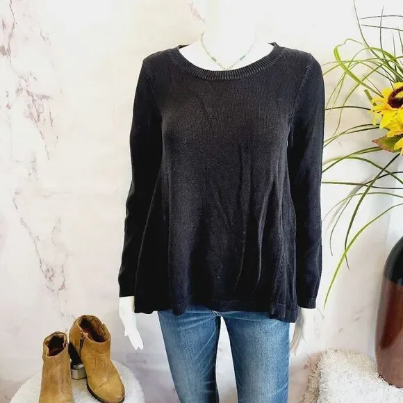 Ralph Lauren black cotton blend sweater - Picture 4 of 7